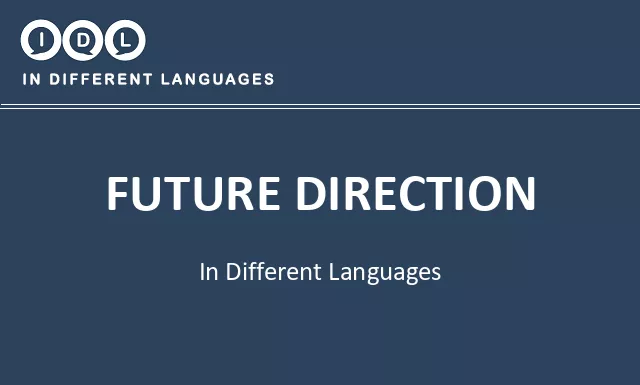 Future direction in Different Languages - Image
