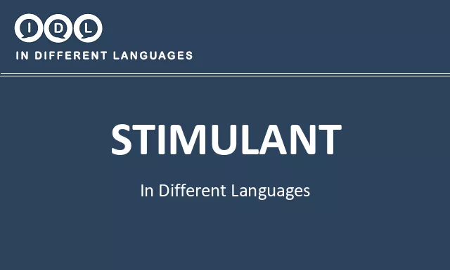 Stimulant in Different Languages - Image