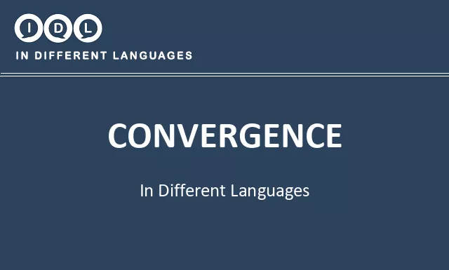 Convergence in Different Languages - Image