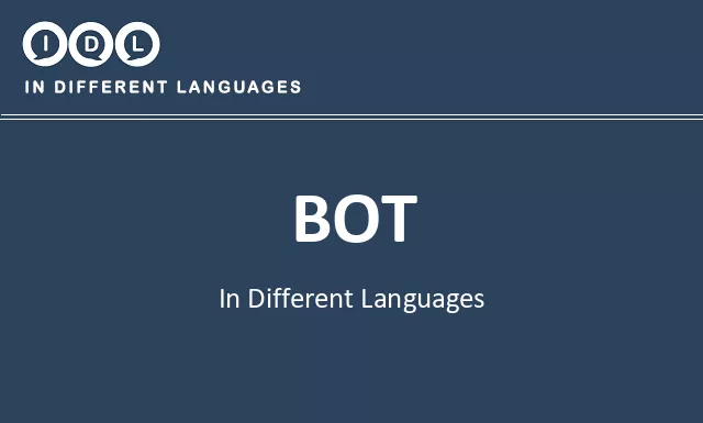 Bot in Different Languages - Image