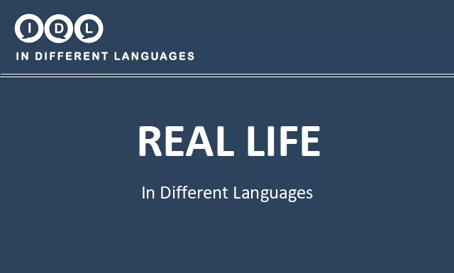 Real life in Different Languages - Image