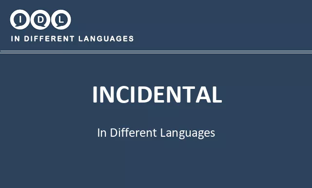 Incidental in Different Languages - Image