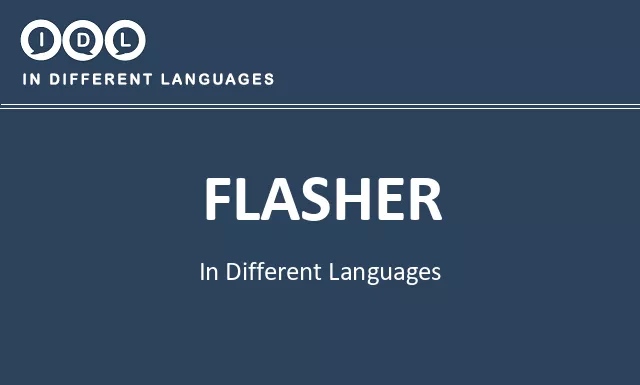 Flasher in Different Languages - Image
