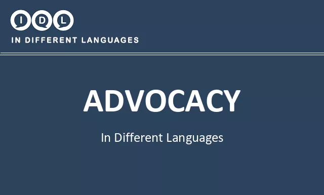 Advocacy in Different Languages - Image
