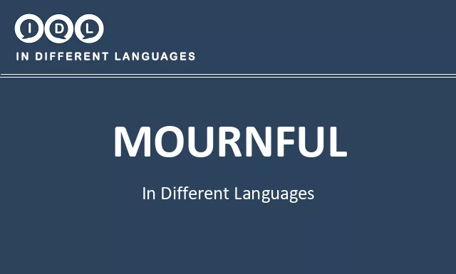 Mournful in Different Languages - Image