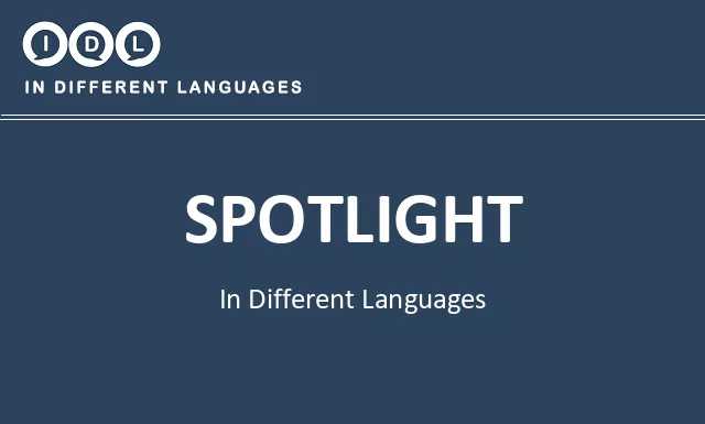 Spotlight in Different Languages - Image