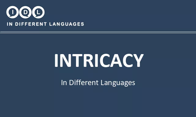 Intricacy in Different Languages - Image